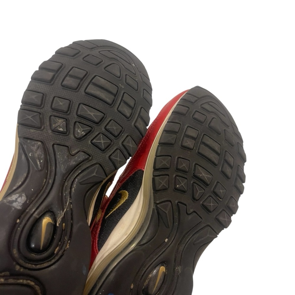 NIKE Air Max 97 Red And Gold Women’s Sneakers Shoes - Picture 6 of 7